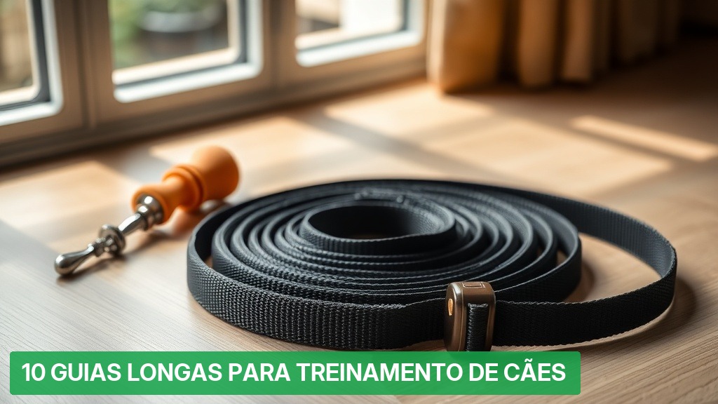 10 Guias Longas para Treinamento de Cães [Seguras 2026] — Nutricionando