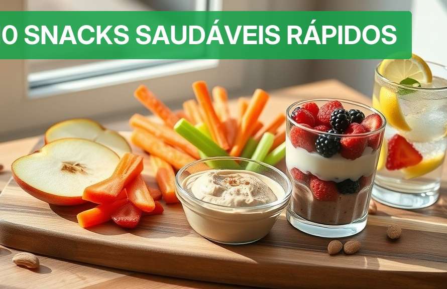 10 Snacks Saudáveis Rápidos [Ideias 2026] — Nutricionando