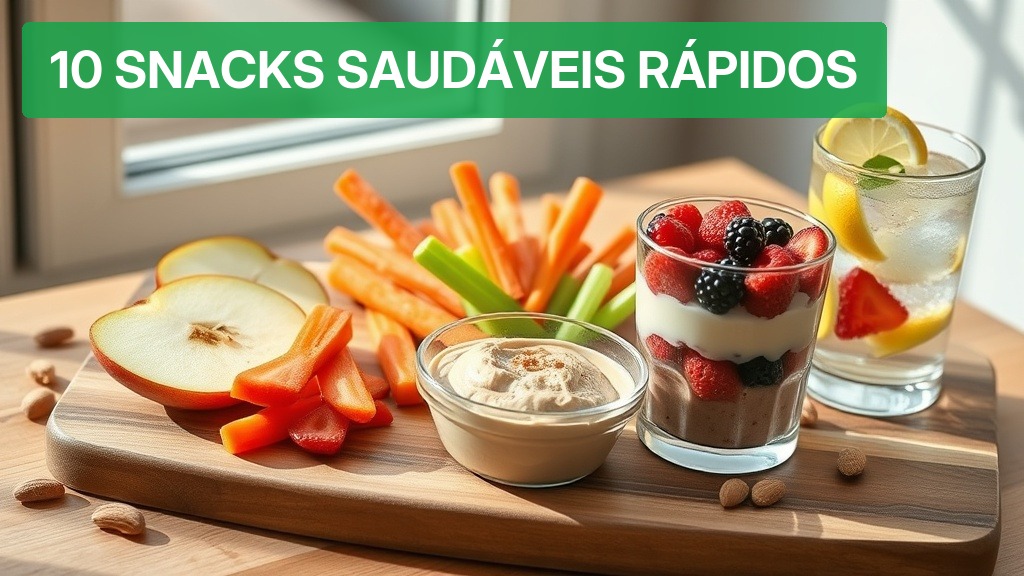 10 Snacks Saudáveis Rápidos [Ideias 2026] — Nutricionando