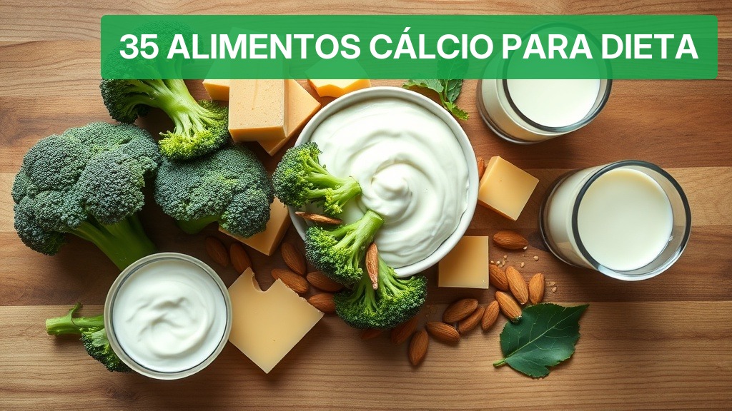 35 Alimentos Cálcio para Dieta [Atualizado 2026] — Nutricionando