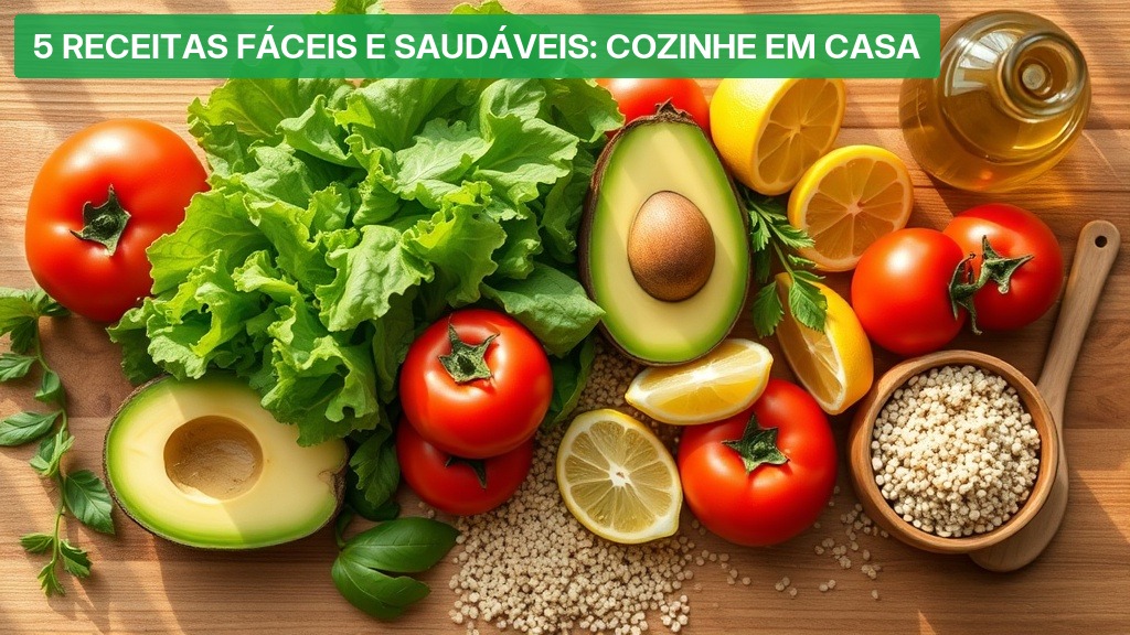 5 Receitas Fáceis e Saudáveis: Cozinhe em Casa [Guia 2026] — Nutricionando