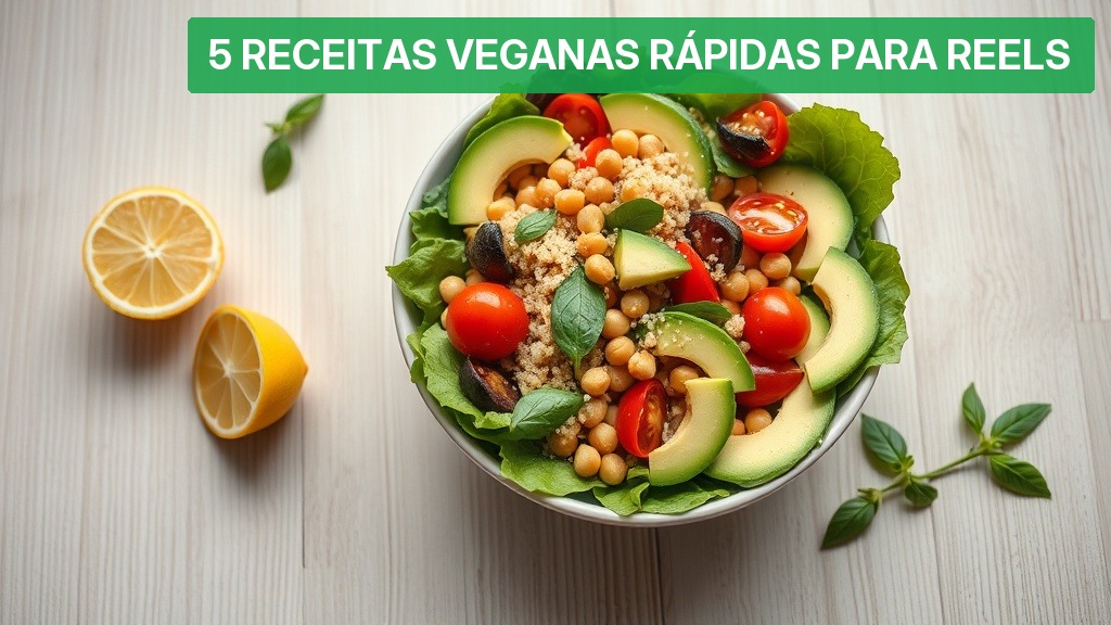 5 Receitas Veganas Rápidas para Reels [Inspiração] — Nutricionando