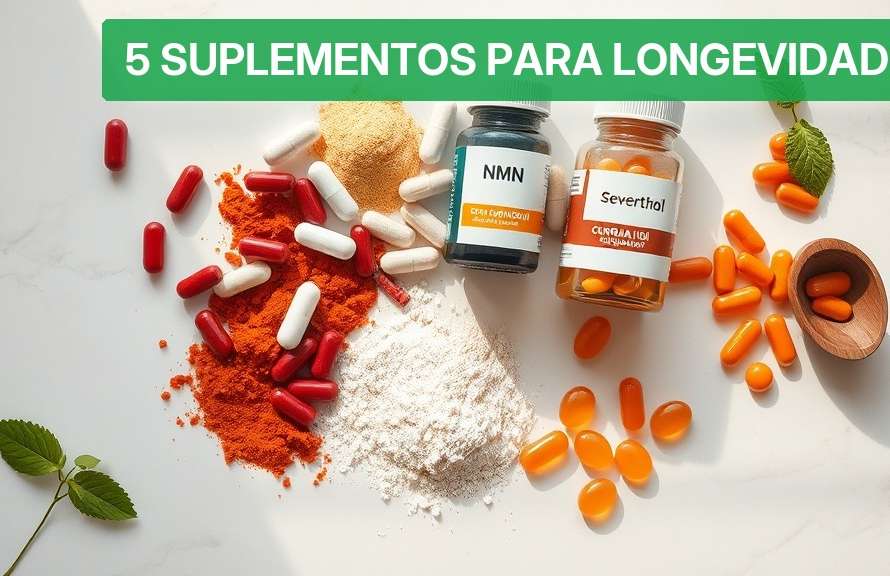 5 Suplementos para Longevidade [Definitivo 2026] — Nutricionando
