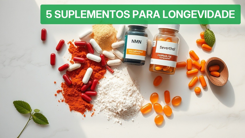 5 Suplementos para Longevidade [Definitivo 2026] — Nutricionando