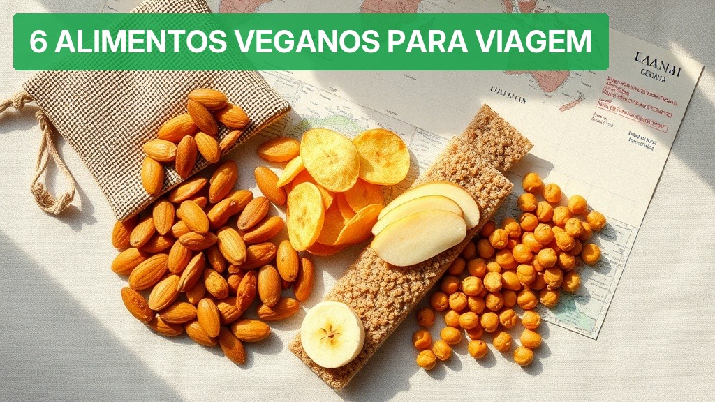6 Alimentos Veganos para Viagem [Prático 2026] — Nutricionando