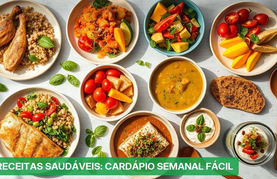 7 Receitas Saudáveis: Cardápio Semanal Fácil [2026] — Nutricionando