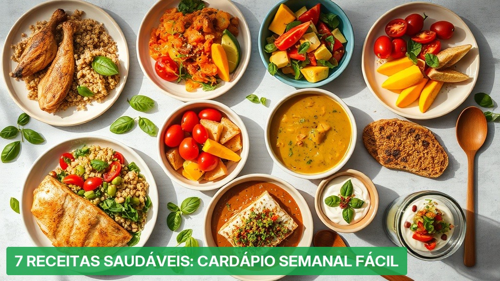 7 Receitas Saudáveis: Cardápio Semanal Fácil [2026] — Nutricionando
