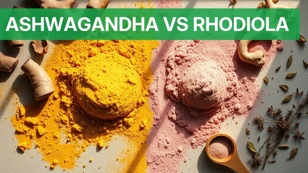Ashwagandha vs Rhodiola [Comparação Completa 2026] — Nutricionando