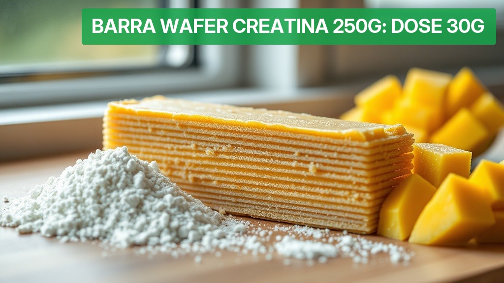 Barra Wafer Creatina 250g: Dose 30g [Guia 2026] — Nutricionando