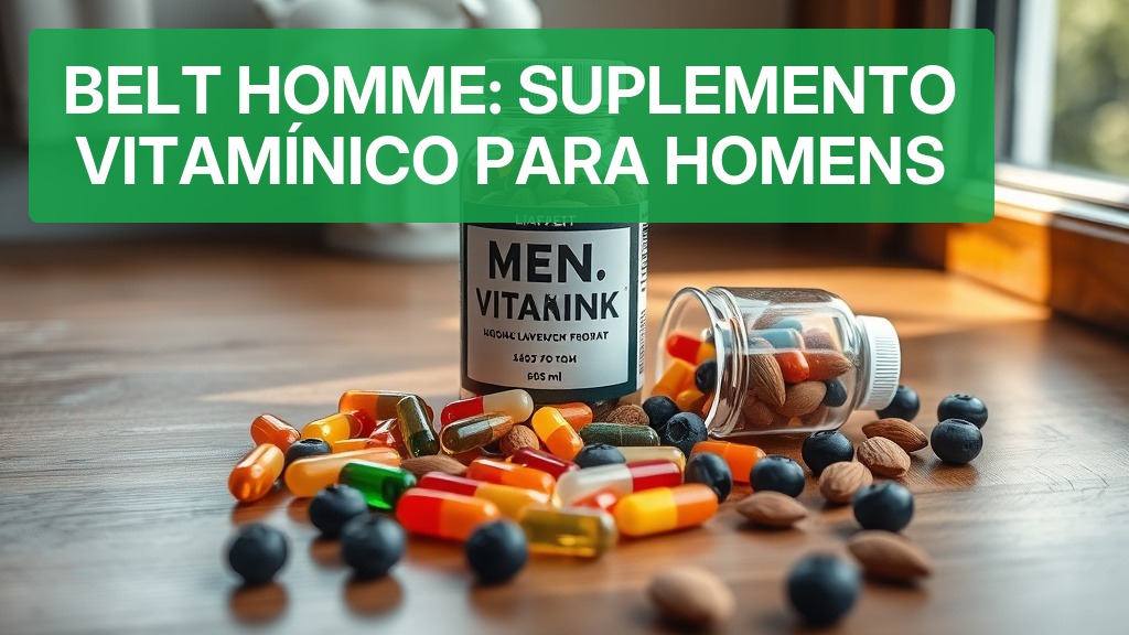 Belt Homme: Suplemento Vitamínico para Homens [Guia 2026] — Nutricionando