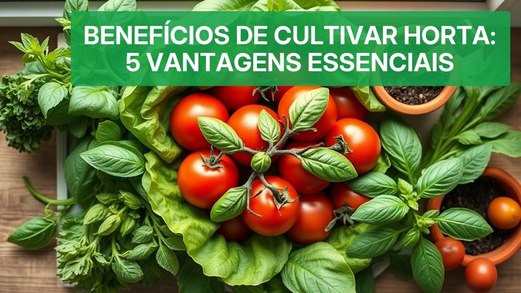 Benefícios de Cultivar Horta: 5 Vantagens Essenciais — Nutricionando