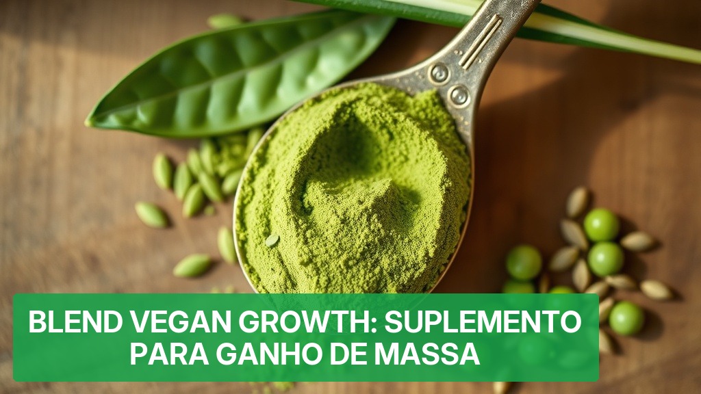 Blend Vegan Growth: Suplemento para Ganho de Massa [2026] — Nutricionando