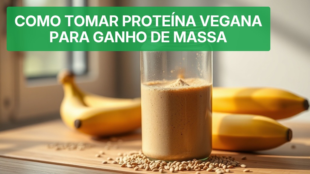 Como Tomar Proteína Vegana para Ganho de Massa [Guia 2026] — Nutricionando
