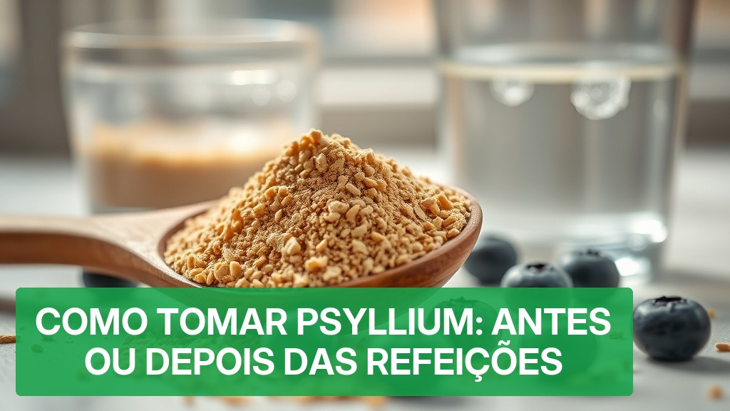 Como Tomar Psyllium: Antes ou Depois das Refeições? [Guia 2026] — Nutricionando