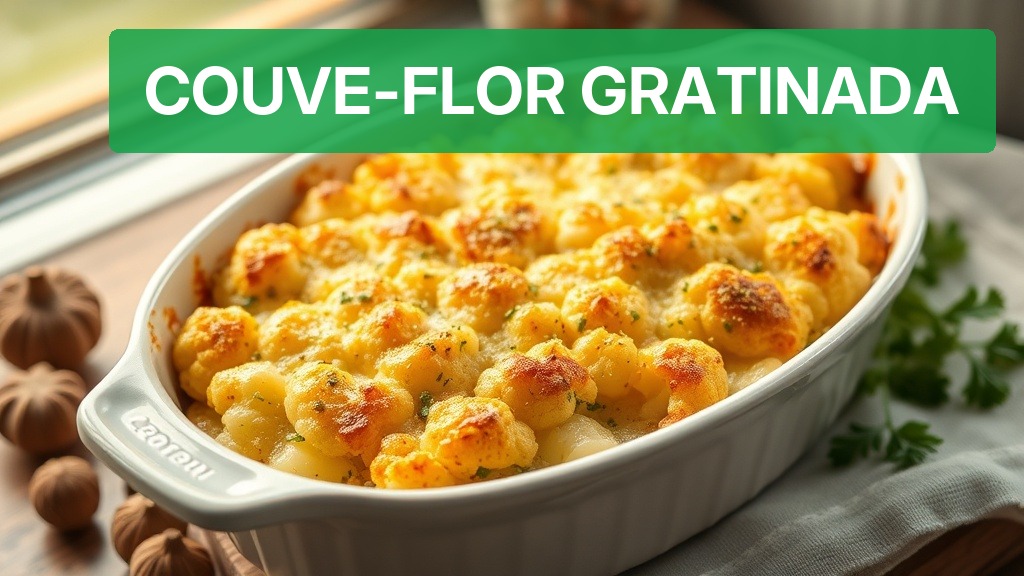 Couve-Flor Gratinada [Receita Completa 2026] — Nutricionando