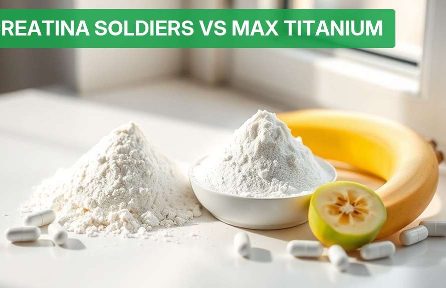 Creatina Soldiers vs Max Titanium [Comparativo 2026] — Nutricionando
