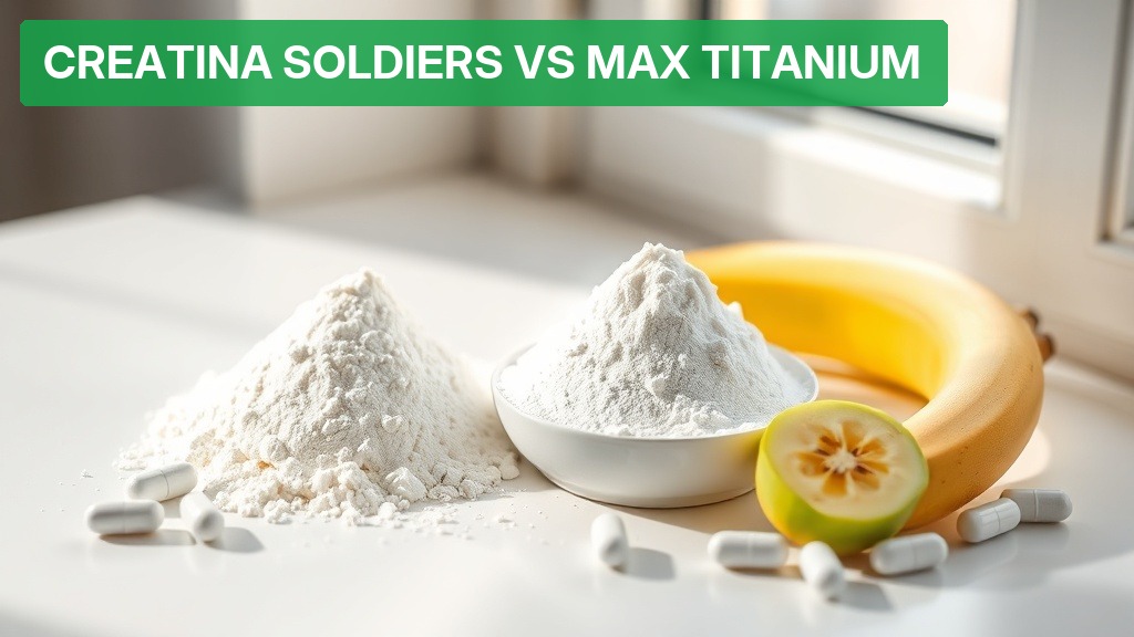 Creatina Soldiers vs Max Titanium [Comparativo 2026] — Nutricionando
