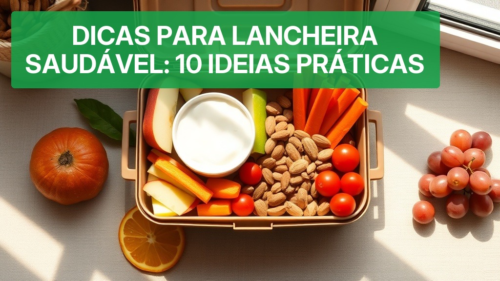 Dicas para Lancheira Saudável: 10 Ideias Práticas [2026] — Nutricionando
