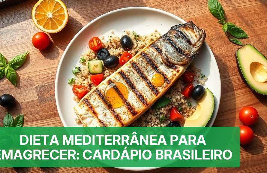 Dieta Mediterrânea para Emagrecer: Cardápio Brasileiro [2026] — Nutricionando