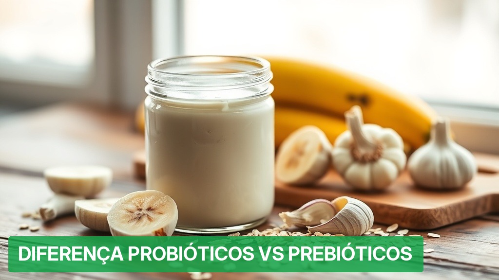 Diferença Probióticos vs Prebióticos [Guia Definitivo 2026] — Nutricionando