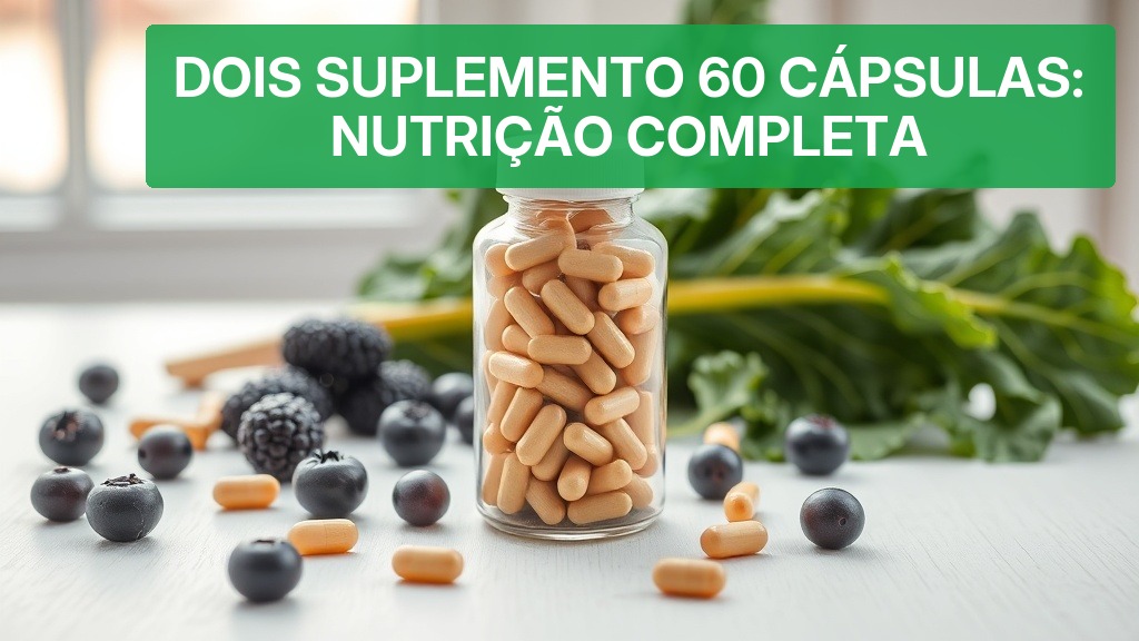 Dois Suplemento 60 Cápsulas: Nutrição Completa — Nutricionando