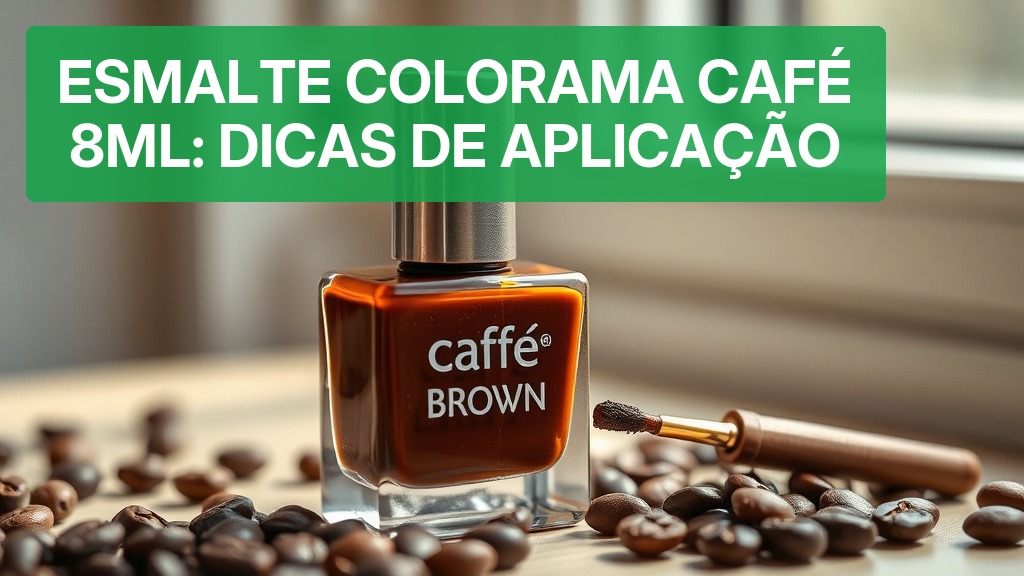 Esmalte Colorama Café 8ml: Dicas de Aplicação — Nutricionando