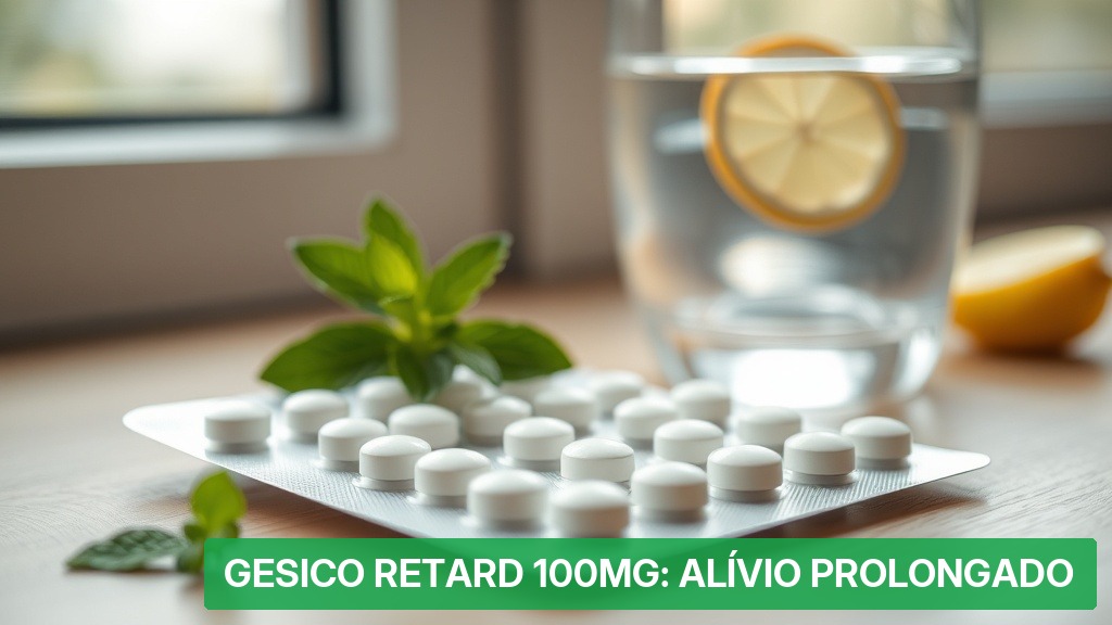 Gesico Retard 100mg: Alívio Prolongado [Guia] — Nutricionando