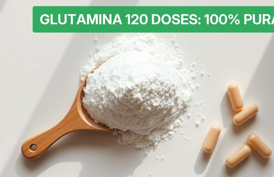 Glutamina 120 Doses: 100% Pura [Guia Uso] — Nutricionando