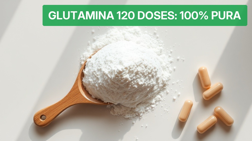 Glutamina 120 Doses: 100% Pura [Guia Uso] — Nutricionando