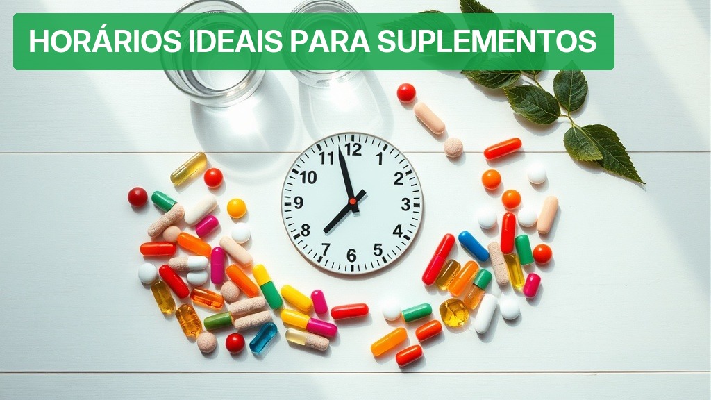 Horários Ideais para Suplementos [Definitivo 2026] — Nutricionando