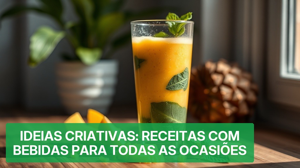 Ideias Criativas: Receitas com Bebidas para Todas as Ocasiões (2026) — Nutricionando