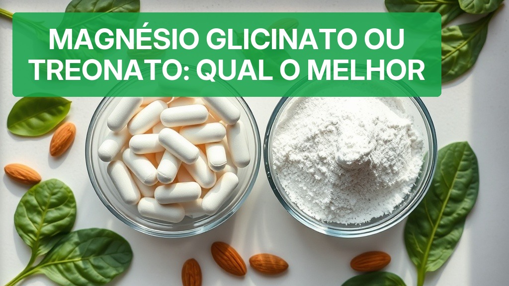 Magnésio Glicinato ou Treonato: Qual o Melhor? [Comparativo 2026] — Nutricionando