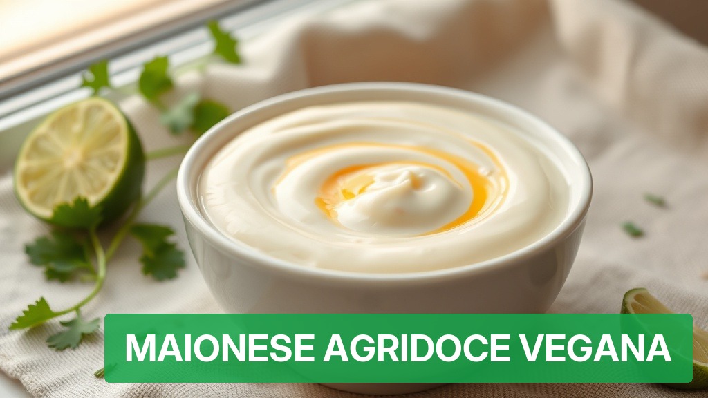 Maionese Agridoce Vegana [Receita Passo a Passo 2026] — Nutricionando