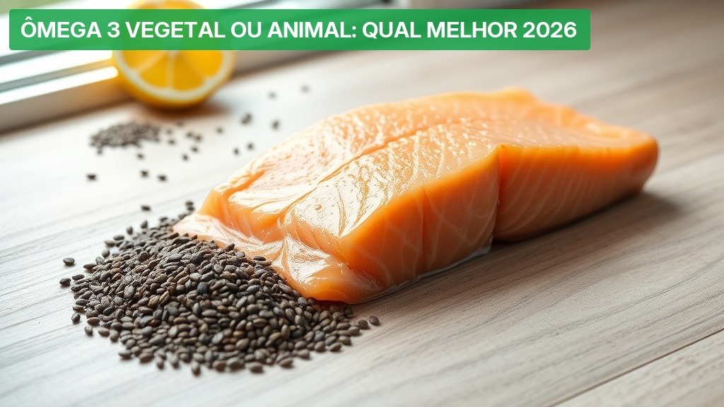 Ômega 3 Vegetal ou Animal: Qual Melhor 2026? — Nutricionando