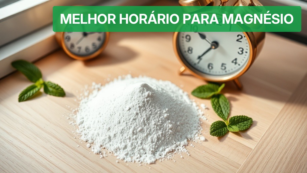 Melhor Horário para Magnésio (Atualizado 2026) — Nutricionando