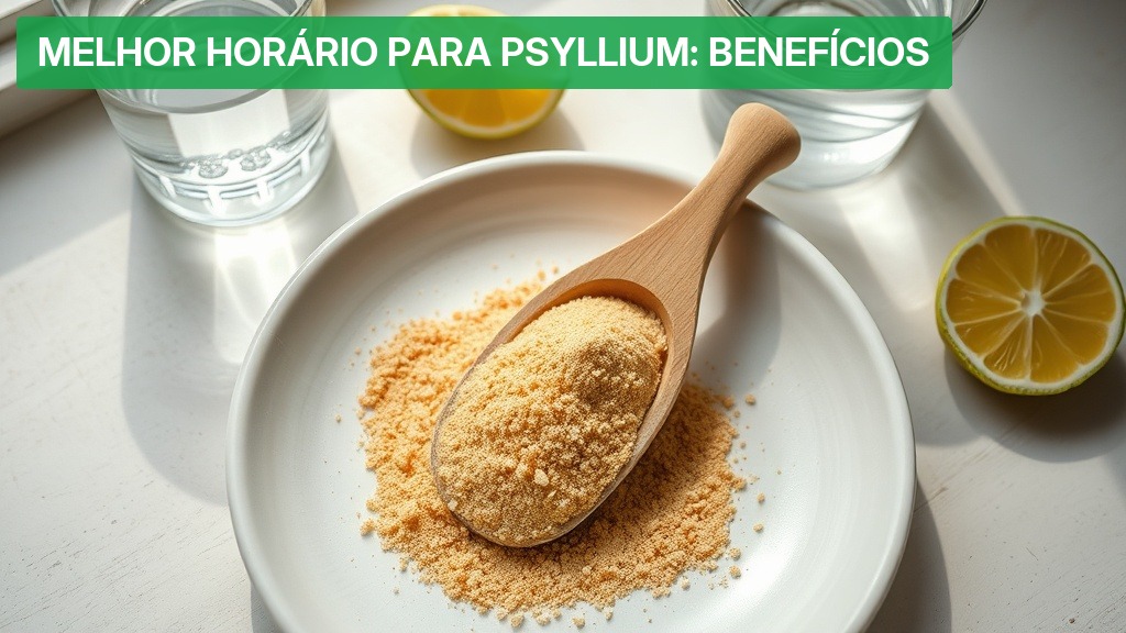 Melhor Horário para Psyllium: Benefícios [2026] — Nutricionando