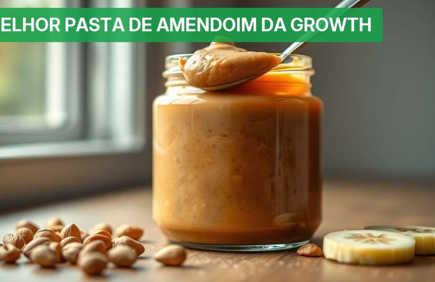 Melhor Pasta de Amendoim da Growth [Proteína Pura] 2026 — Nutricionando