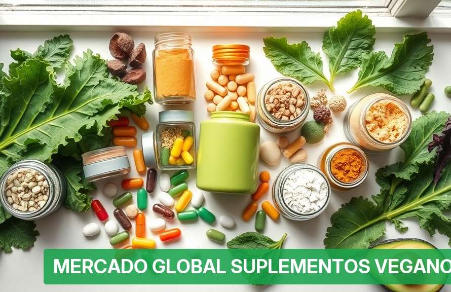 Mercado Global Suplementos Veganos [Crescimento 2026] — Nutricionando