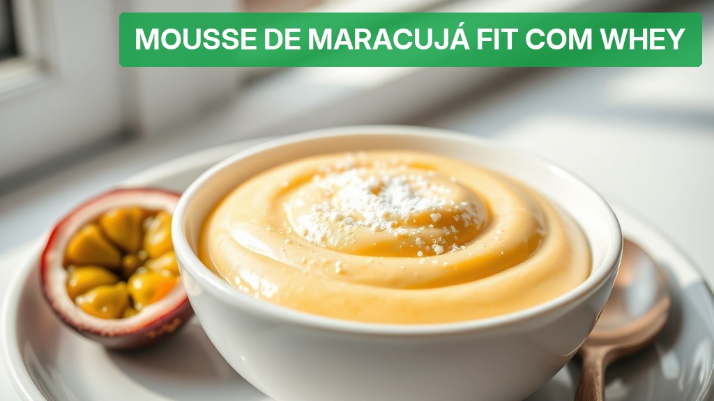 Mousse de Maracujá Fit com Whey [Receita Proteica] (2026) — Nutricionando
