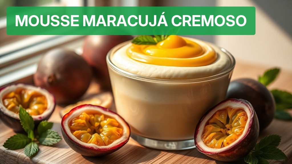Mousse Maracujá Cremoso [Receita Prática 2026] — Nutricionando