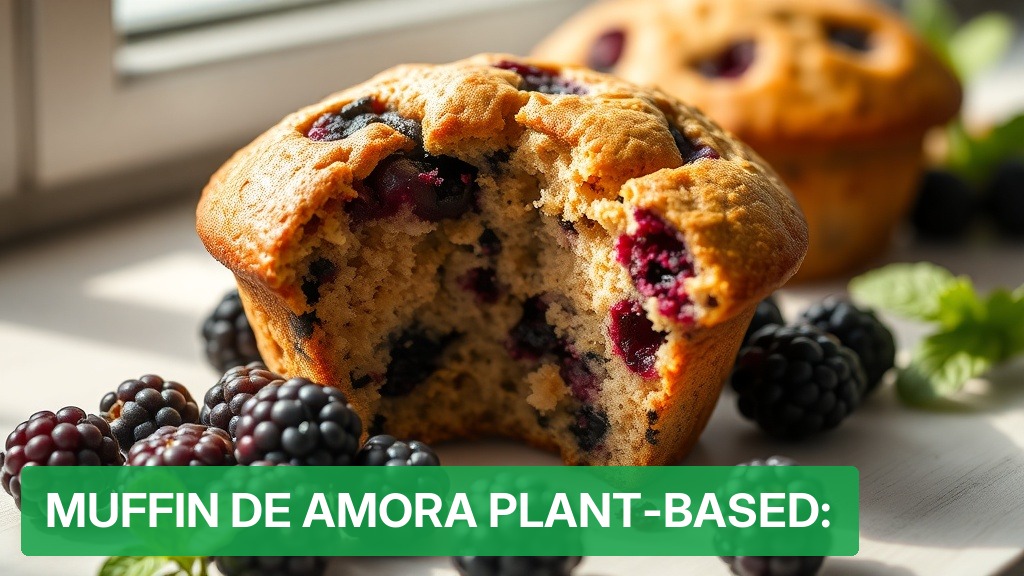 Muffin de Amora Plant-Based: [Receita Fácil e Saudável] — Nutricionando