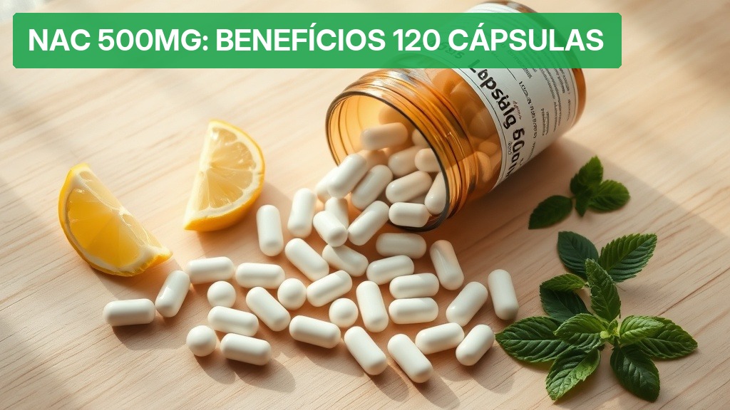 NAC 500mg: Benefícios 120 Cápsulas [Atualizado] — Nutricionando