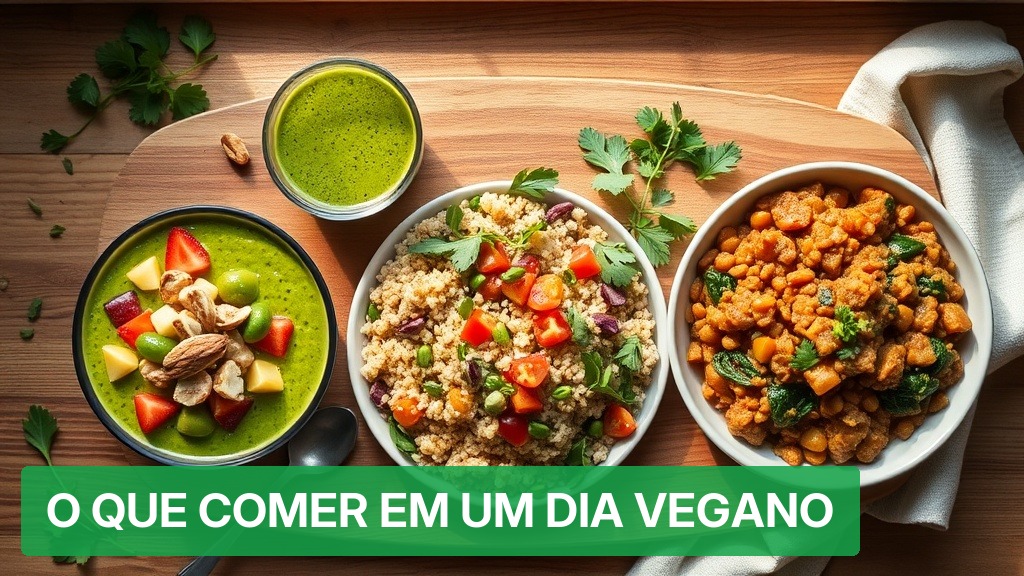 O Que Comer em um Dia Vegano [Plano Completo 2026] — Nutricionando