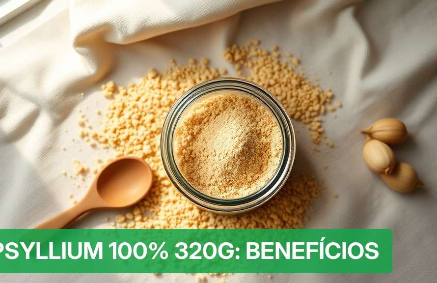 Psyllium 100% 320g: Benefícios [Fibra 2026] — Nutricionando