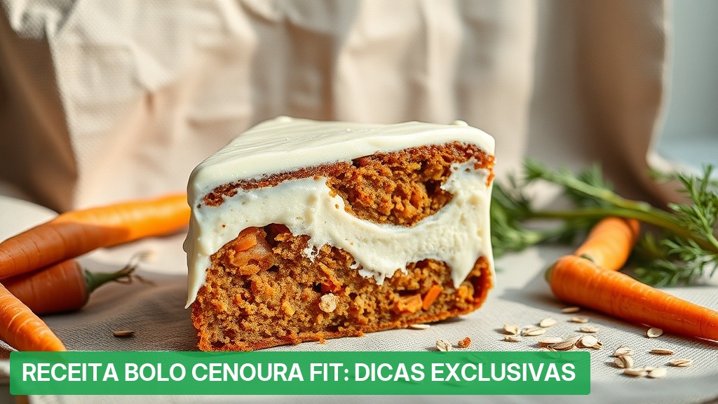 Receita Bolo Cenoura Fit: Dicas Exclusivas [Blog 2026] — Nutricionando