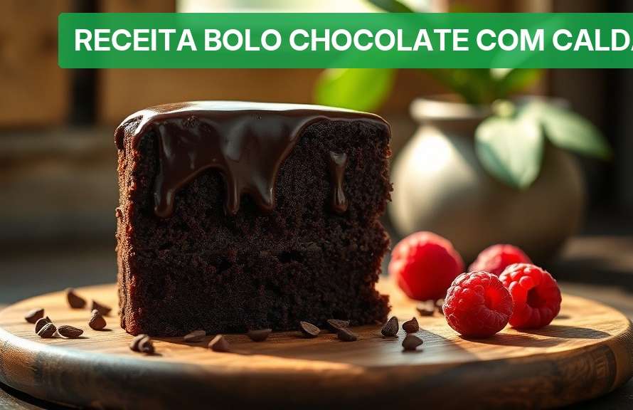 Receita Bolo Chocolate com Calda [Fácil 2026] — Nutricionando