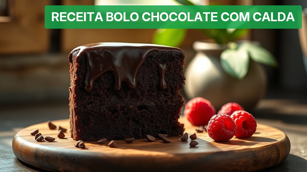 Receita Bolo Chocolate com Calda [Fácil 2026] — Nutricionando
