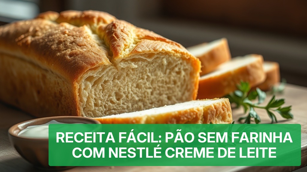 Receita Fácil: Pão Sem Farinha com Nestlé Creme de Leite [2026] — Nutricionando