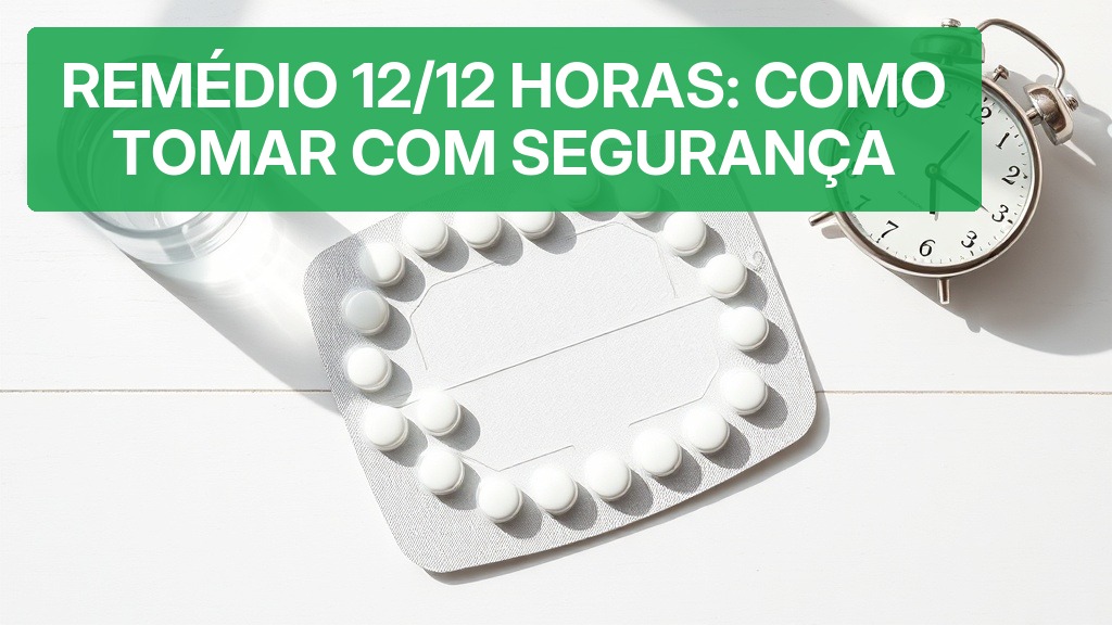 Remédio 12/12 Horas: Como Tomar com Segurança [Dicas 2026] — Nutricionando