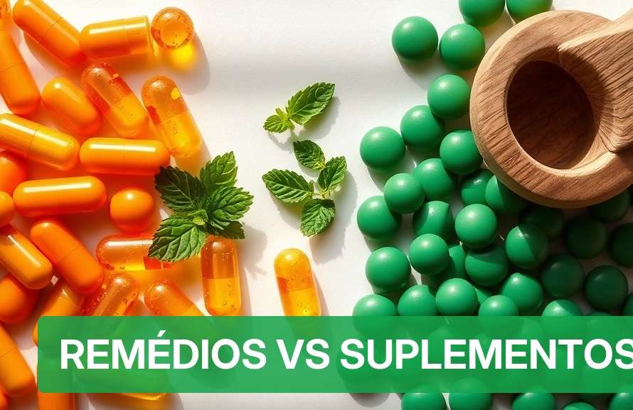 Remédios vs Suplementos [Comparação 2026] — Nutricionando